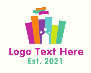 Preschool - Fortress Kiddie Playground logo design