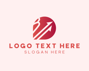 Logistic Services - Red Arrow Logistics App logo design