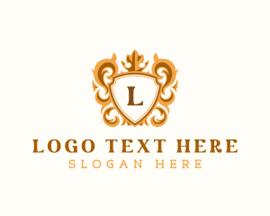 Luxury - Royal Crown Shield logo design