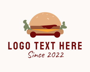 American Restaurant - Burger Sandwich Food Cart logo design