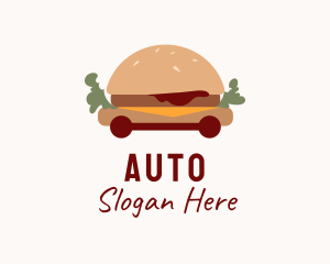 Burger Sandwich Food Cart  Logo