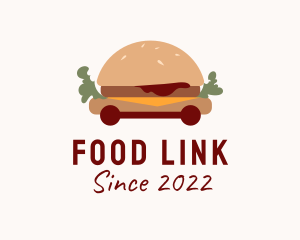 Burger Sandwich Food Cart  logo design