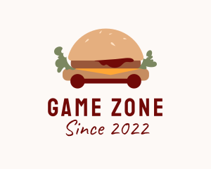 Street Food - Burger Sandwich Food Cart logo design