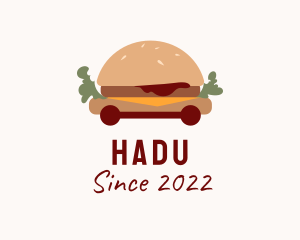 Quick Lunch - Burger Sandwich Food Cart logo design