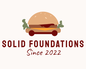 Street Food - Burger Sandwich Food Cart logo design
