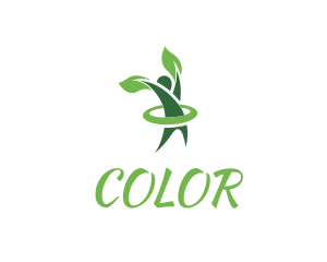 Yoga - Healthy Plant Man logo design