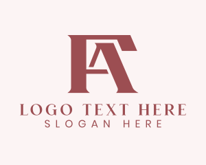 Letter Fa - Architect Construction Agency logo design