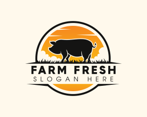 Livestock - Pig Farm Livestock logo design