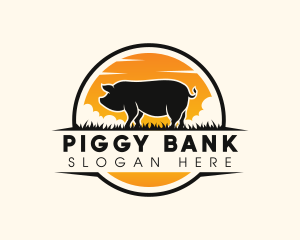 Pig Farm Livestock logo design