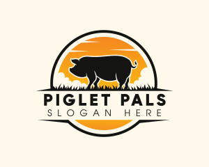 Pig Farm Livestock logo design