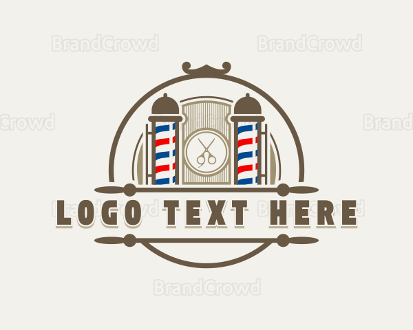 Grooming Barber Hairstyling Logo