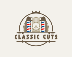 Grooming Barber Hairstyling logo design