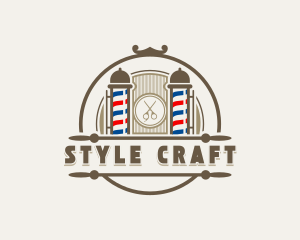 Hairstyling - Grooming Barber Hairstyling logo design