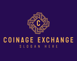 Coinage - Golden Intricate Premium logo design