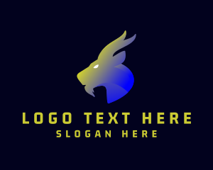 Mountain Goat - Gradient Wild Goat logo design