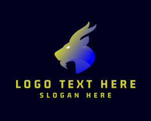 Goat - Gradient Wild Goat logo design