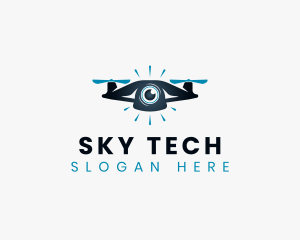 Uav - Drone Eye Camera logo design