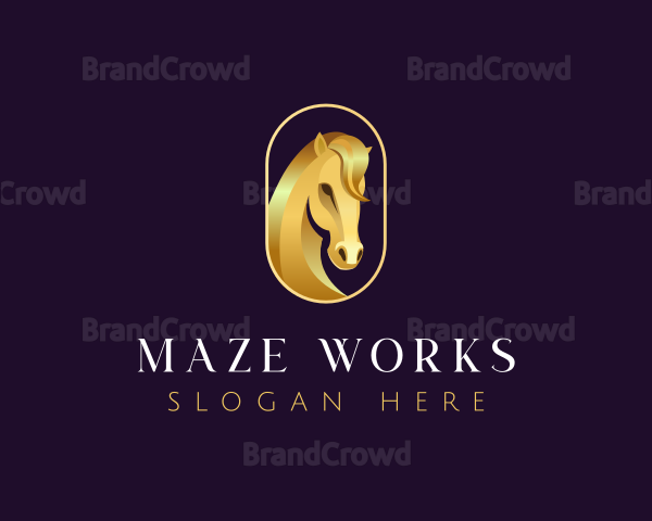 Luxury Horse Stable Logo