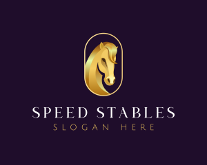 Horse Racing - Luxury Horse Stable logo design