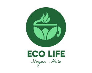 Green - Organic Green Tea logo design