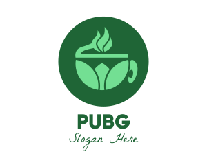 Herbal - Organic Green Tea logo design