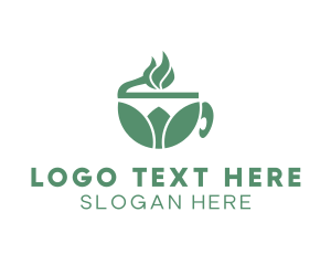 Coffee - Organic Green Tea logo design