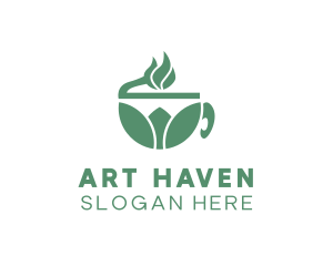 Organic Green Tea logo design