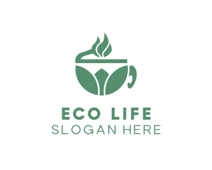 Green - Organic Green Tea logo design
