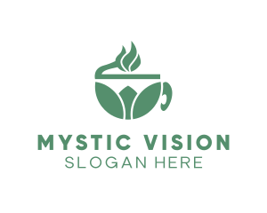 Organic Green Tea logo design