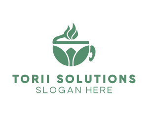 Organic Green Tea logo design