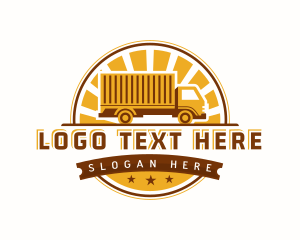 Hauling - Truck Mover Logistics logo design