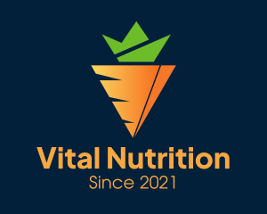 Nutritionist - Carrot Crown Vegetable logo design