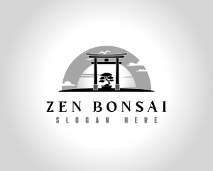 Bonsai Tree Shinto logo design