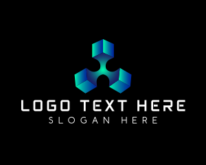 Box - Cube Tech Cyber logo design