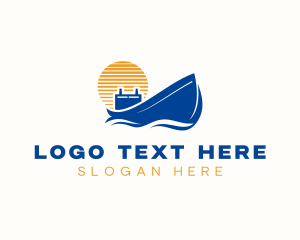 Ferry - Sailing Ferry Cruise logo design