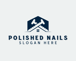Builder Construction Nail logo design