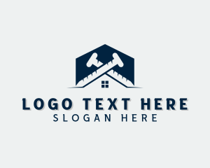 House - Builder Construction Nail logo design