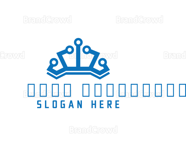 Network Crown Circuit Logo