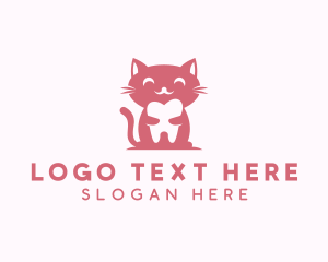 Cat - Cat Tooth Dental logo design