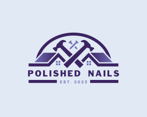 Housing Hammer Nail Renovation logo design