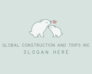 Veterinarian - Polar Bear Wildlife Zoo logo design