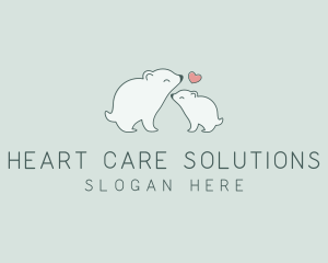 Polar Bear Wildlife Zoo  logo design