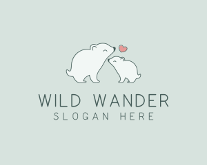 Polar Bear Wildlife Zoo  logo design