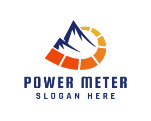Meter - Mountain Travel Meter logo design