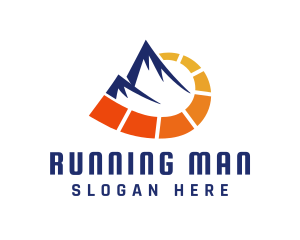 Mountain Peak - Mountain Travel Meter logo design