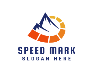 Mountain Travel Meter logo design