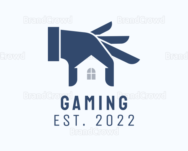 Hand Real Estate Housing Logo