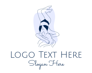 Spray Tan - Sexy Woman Body logo design