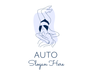 Beach - Sexy Woman Body logo design