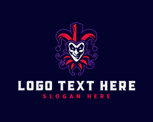 Drama - Sinister Jester Clown logo design